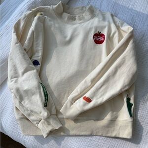 Parke NYC pop-up exclusive embroidered mock neck